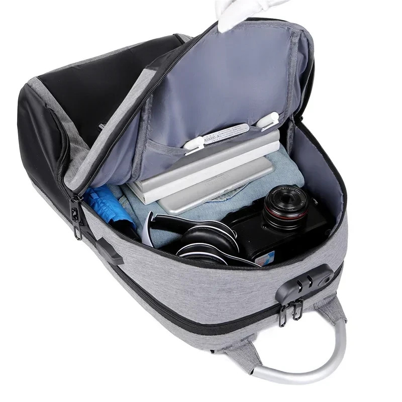 Anti theft Laptop Backpack USB Charging Travel Bag Hidden Zippers TSA approved