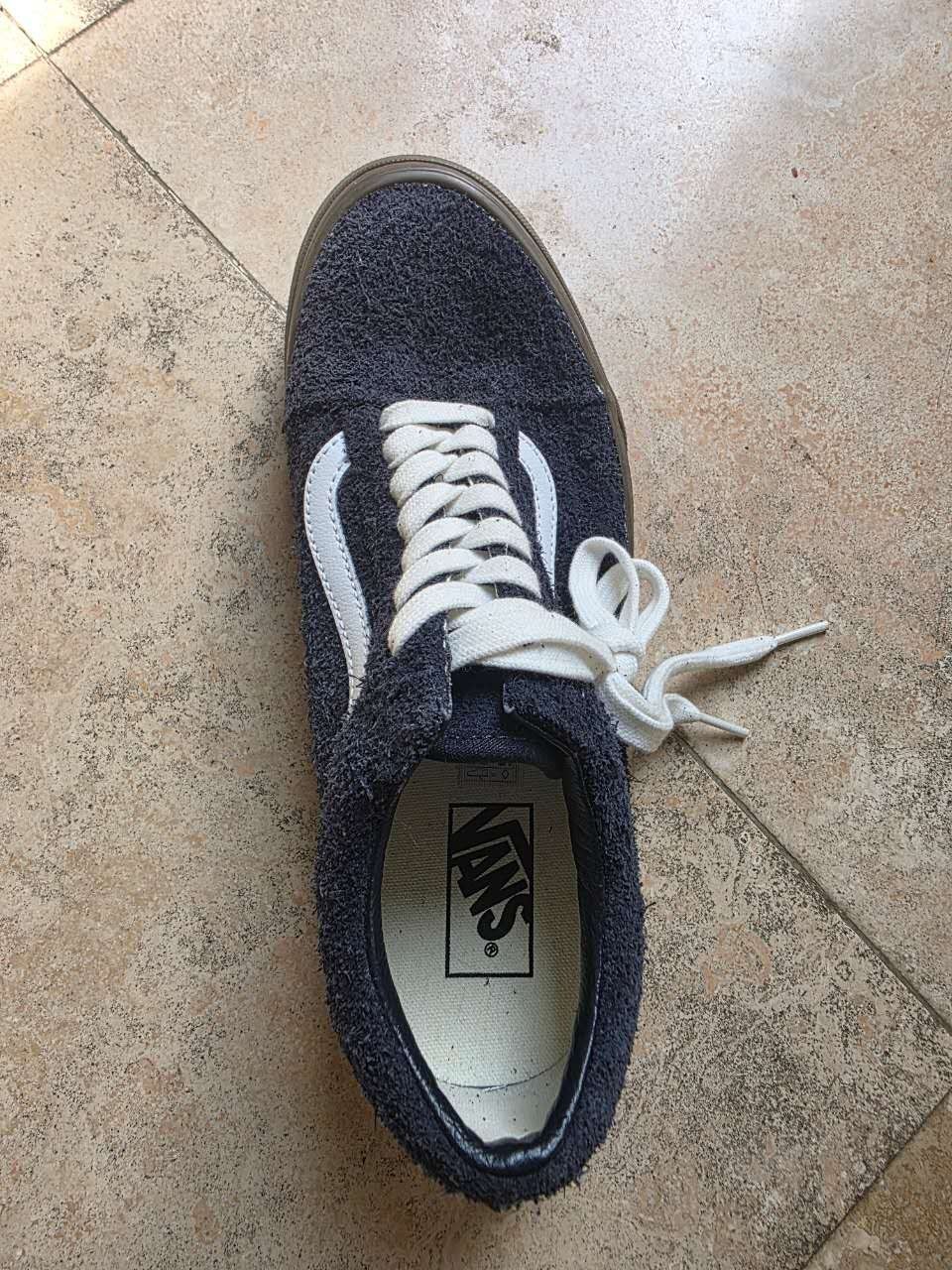 Vans Old Skool Hairy Suede Skate Sneakers Shoes Dark Navy US 8.5 Men 10 Women