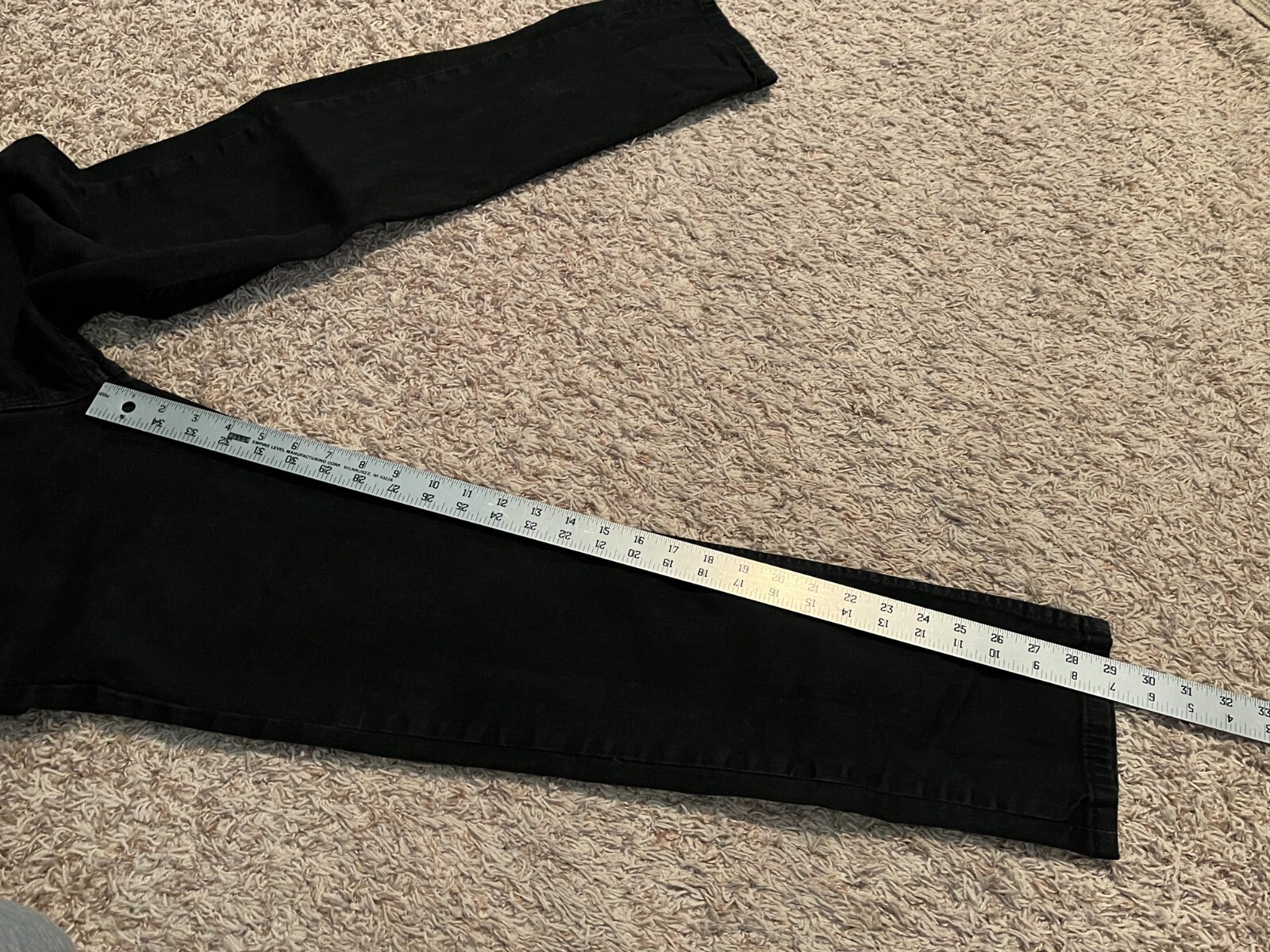 EUC Levi’s 502 Jeans BLACK Regular Tapered Men tag=30×32 (MEASURED 28×29) (9257)