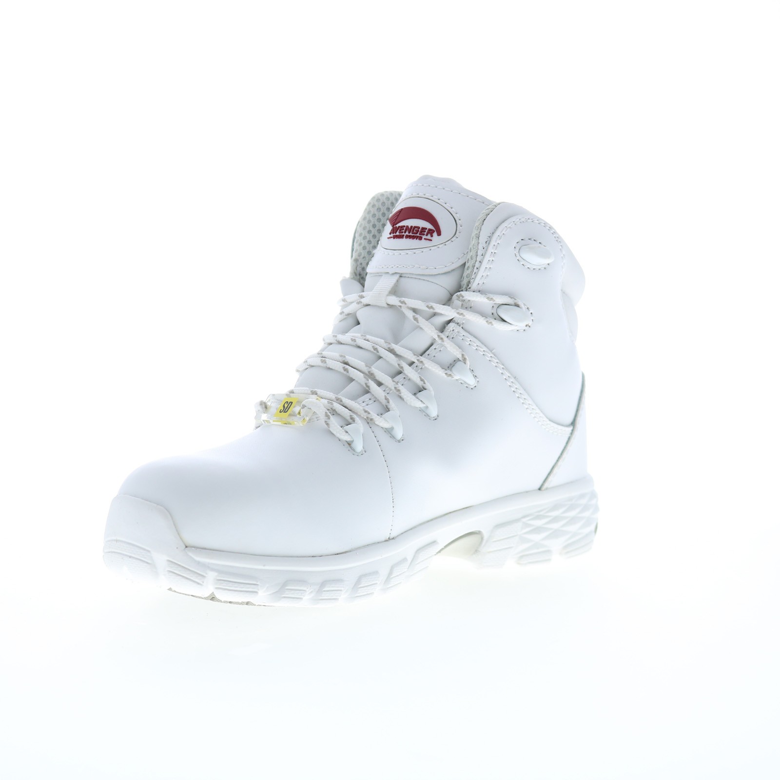 Avenger Flight Alloy Toe SD10 A7473 Womens White Wide Work & Safety Boots