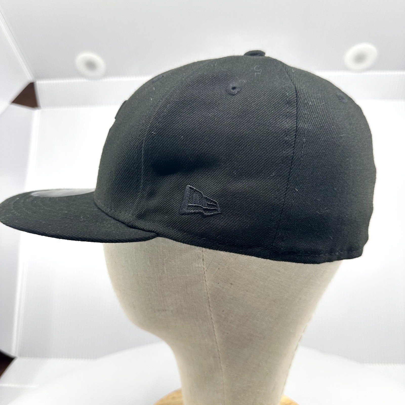 New Era Mens NBA Spurs Fitted Hat Embroidered Logo 59FIFTY Black Size 71/8