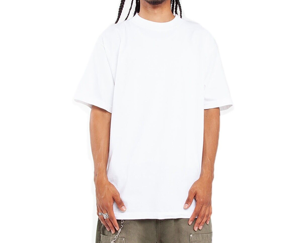 Shaka Wear Garment-Dyed Crewneck Heavy Knit T-Shirt Plain Blank Tee New S-5XL