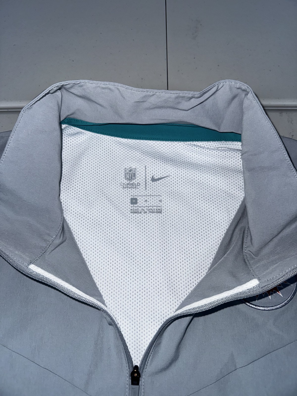 Nike Miami Dolphins 1/4 Zip Coaches Jacket On Field Apparel Pick Size M-4XL