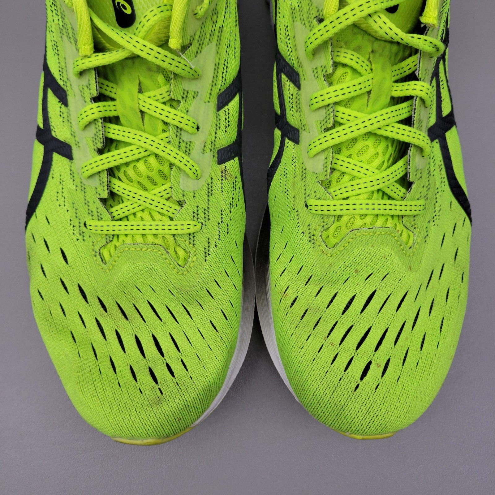 ASICS Novablast 2 Shoes Mens Size 12 Green FF Blast Running Trainer 1011B192