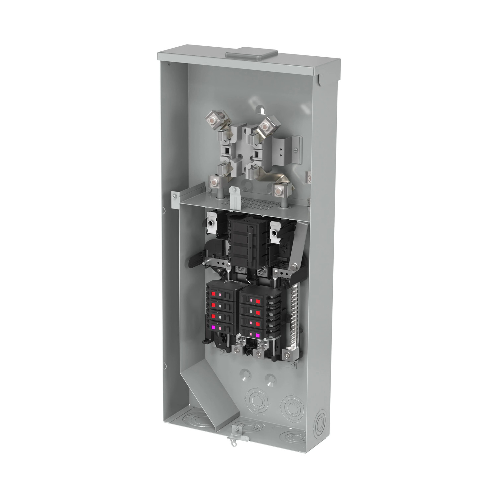 ABB ReliaHome 200 -Amp 8 -Spaces 16 -Circuit Outdoor Main Breaker Meter Co|13603