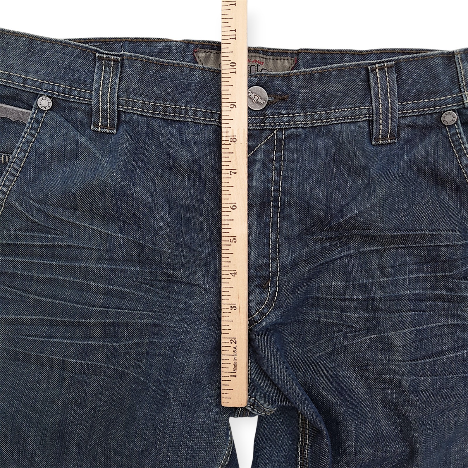 Y2K Levis 511 Jeans Men 31×34 Button Back Cinch Waist Affliction Style Cowboy