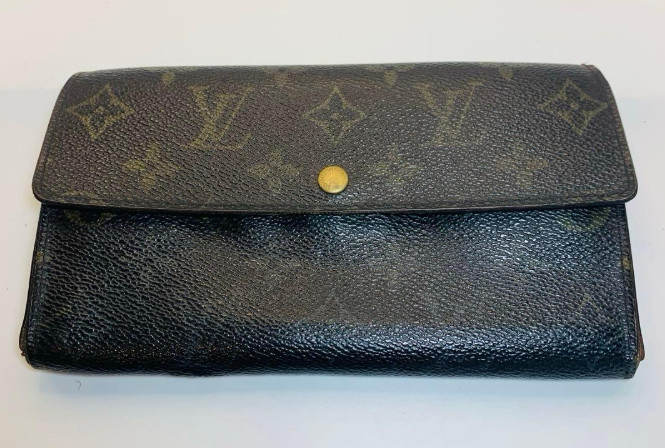 Louis Vuitton Monogram Portefeuille Sarah Long Wallet M61734 Length 7.48 in