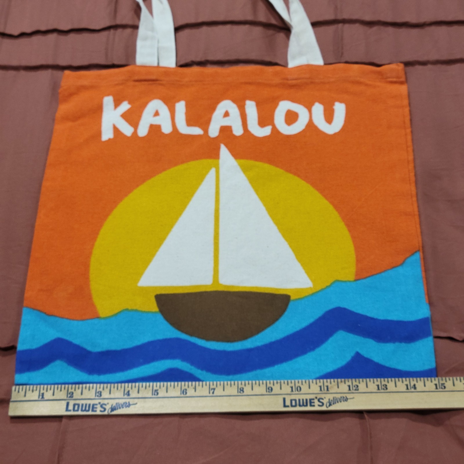 Kalalou Sail Boat Tote Bag
