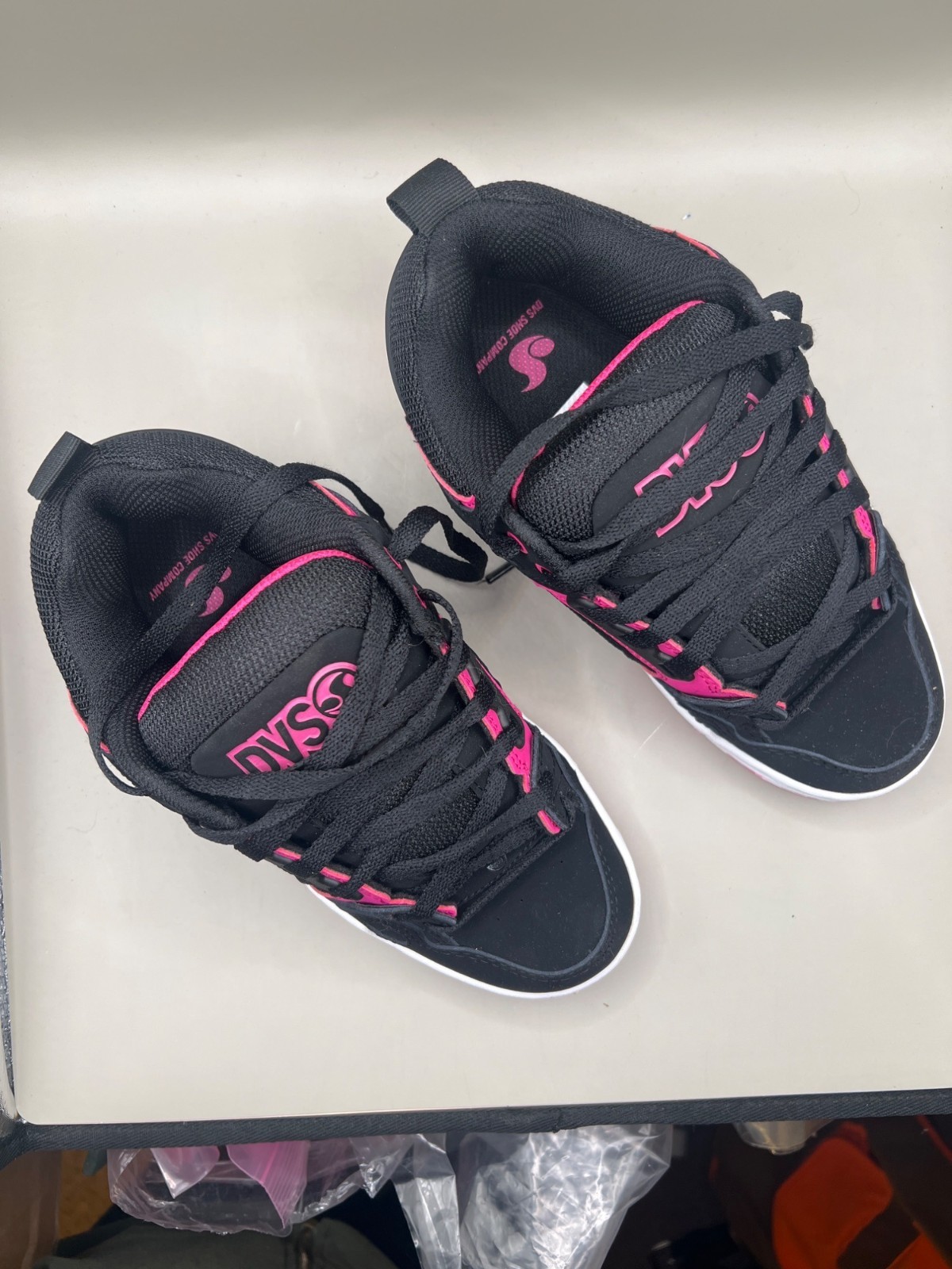 DVS Womens Comanche WOS Black & Pink Skate Shoes Size 6 US / 4.5 UK / 36.5 EU
