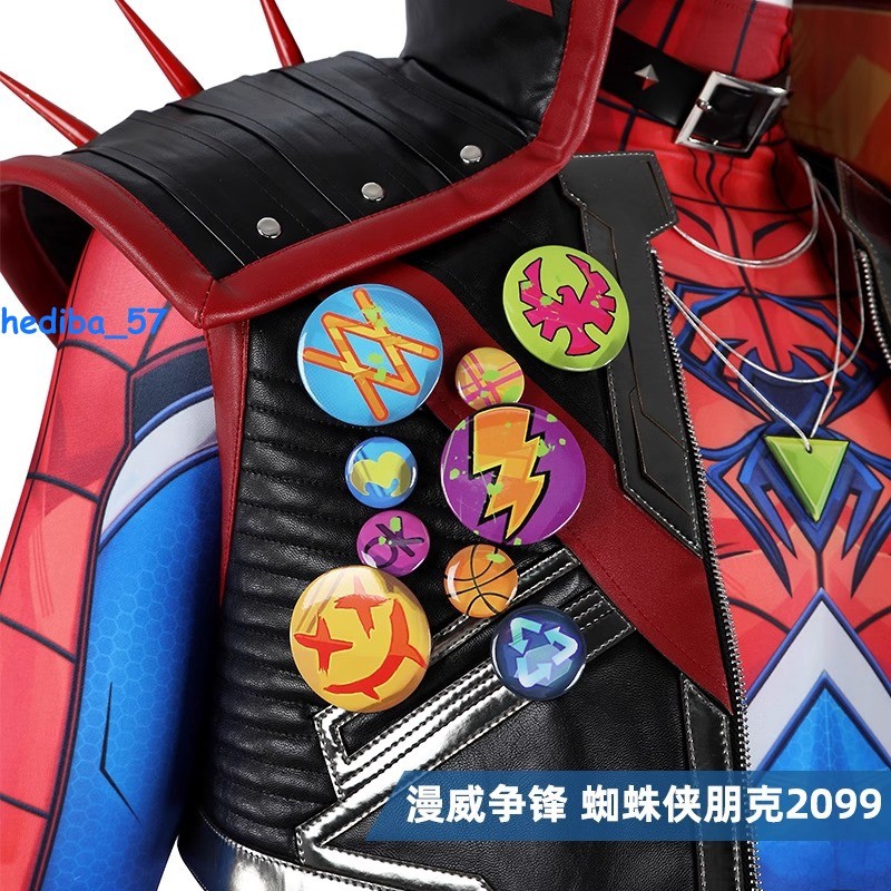 Marvel Rivals Spider-punk Costume Cosplay Jumpsuit Halloween Carnival Outfit New