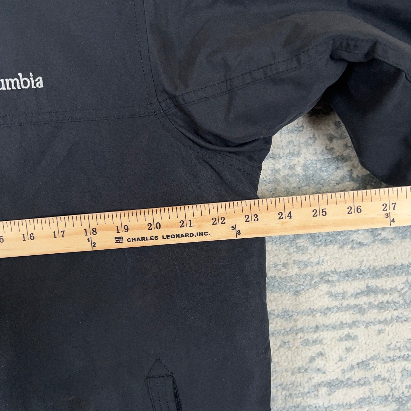 Columbia Mens Black Fleece Lined Insulated Full Zip Jacket XM5010 Medium