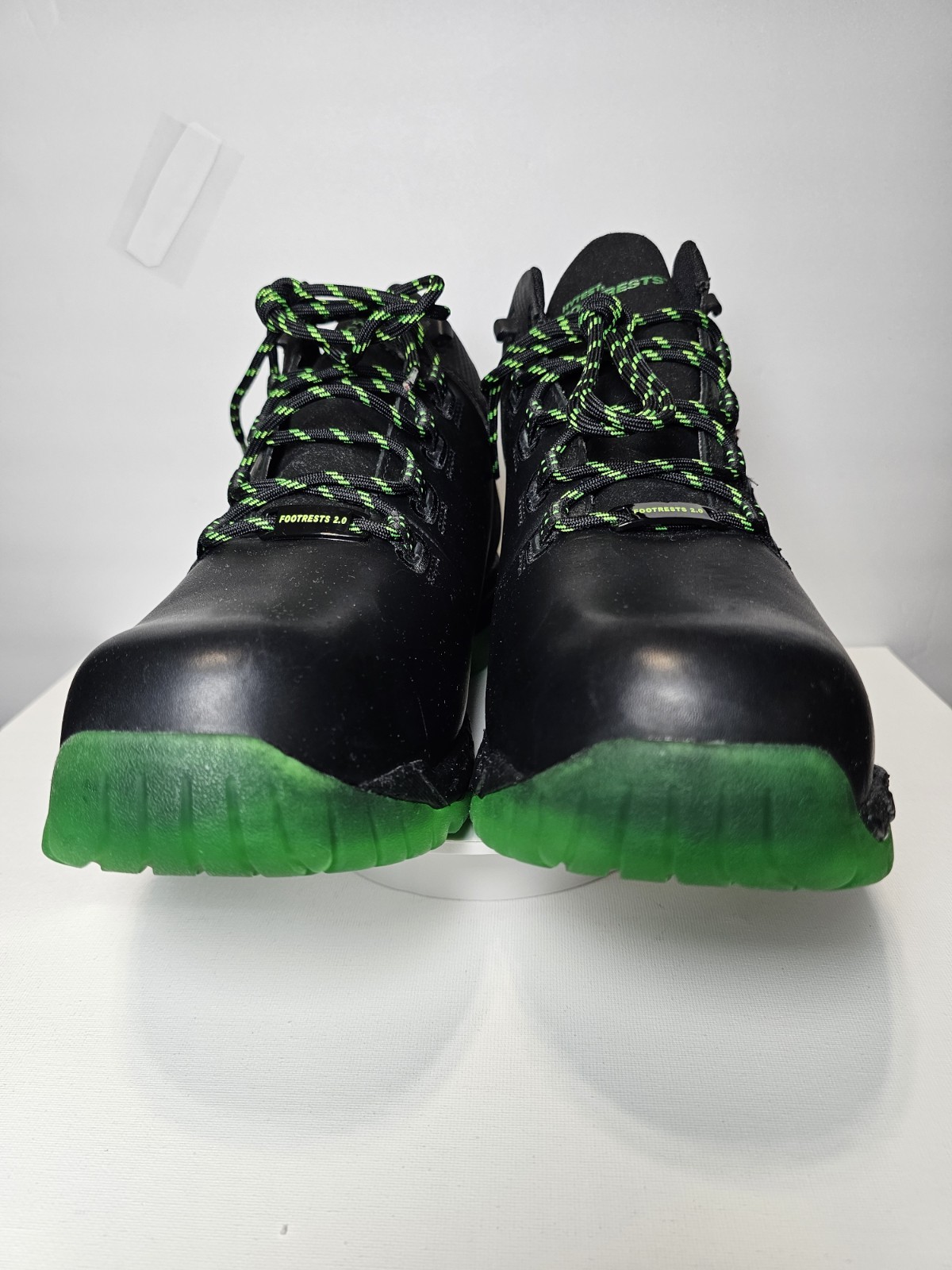 Hytest FootRests 2.0 Safety Work Shoes Black Green Nano Toe Men’s Size 13 New