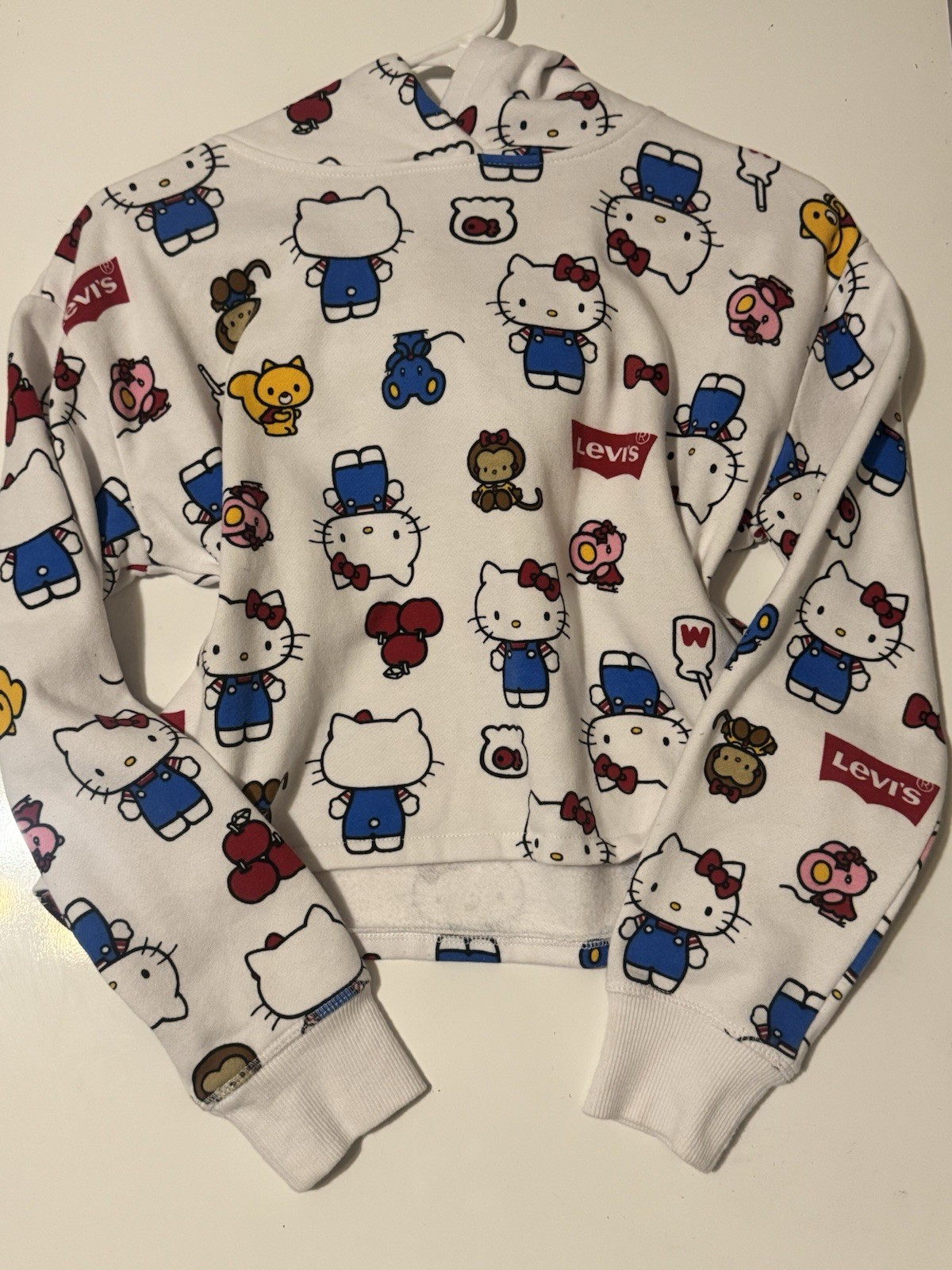 Levi’s Hello Kitty Girls XL 158-170cm 13-15 YRS, Long Sleeve Hoodie ￼