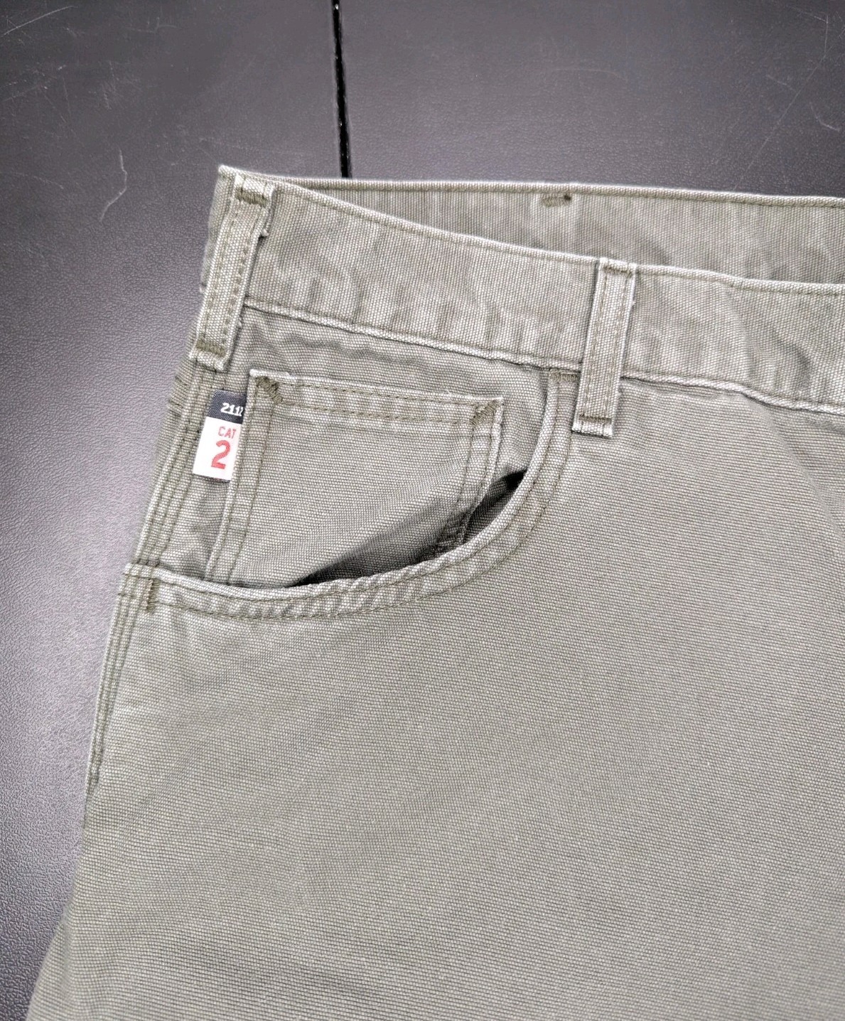 Carhartt FRB159-MOS FR Flame Resistant Canvas Work Pants Moss Green 42×30 CAT 2