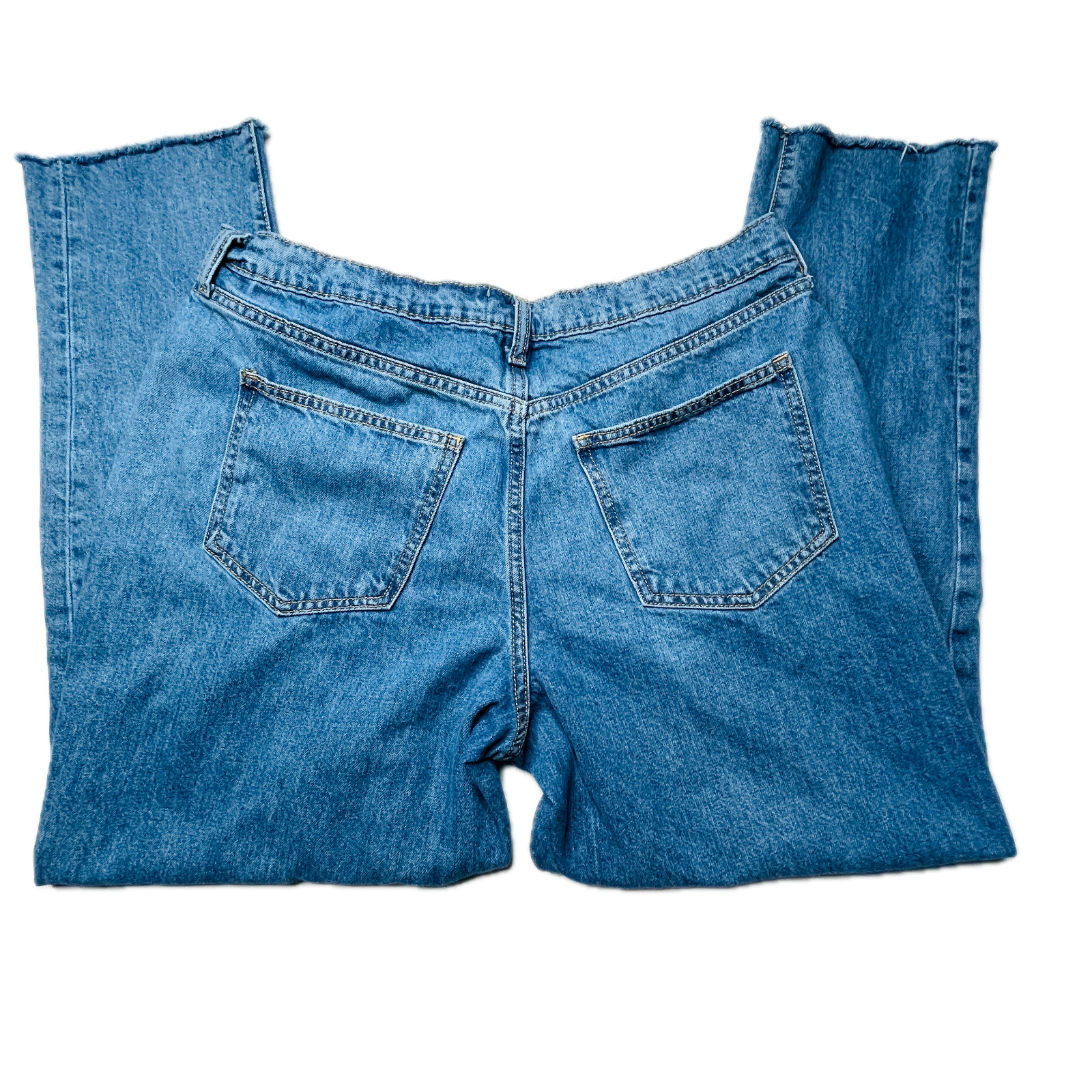 Universal Thread Women’s 12/31 R Boyfriend Patch Detail Raw Hem Jeans 31×29
