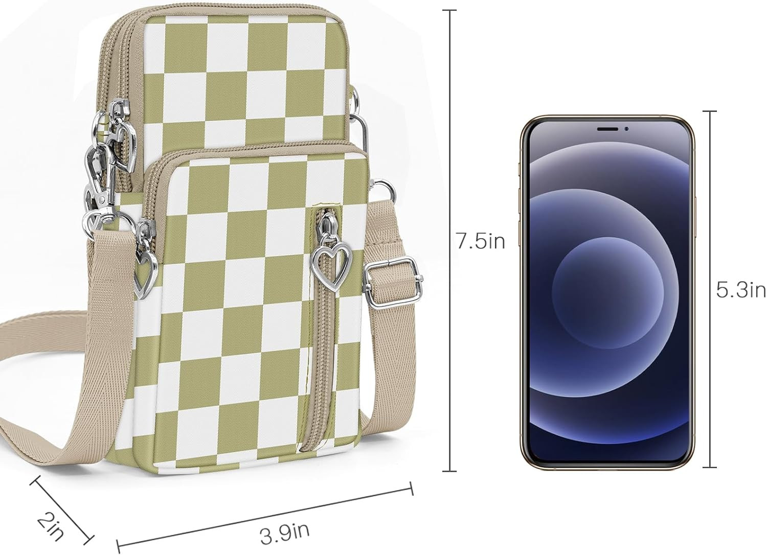 BIAOTIE Lightweight Small Crossbody Bags Cell Phone Purses Travel Pouch Shoulder