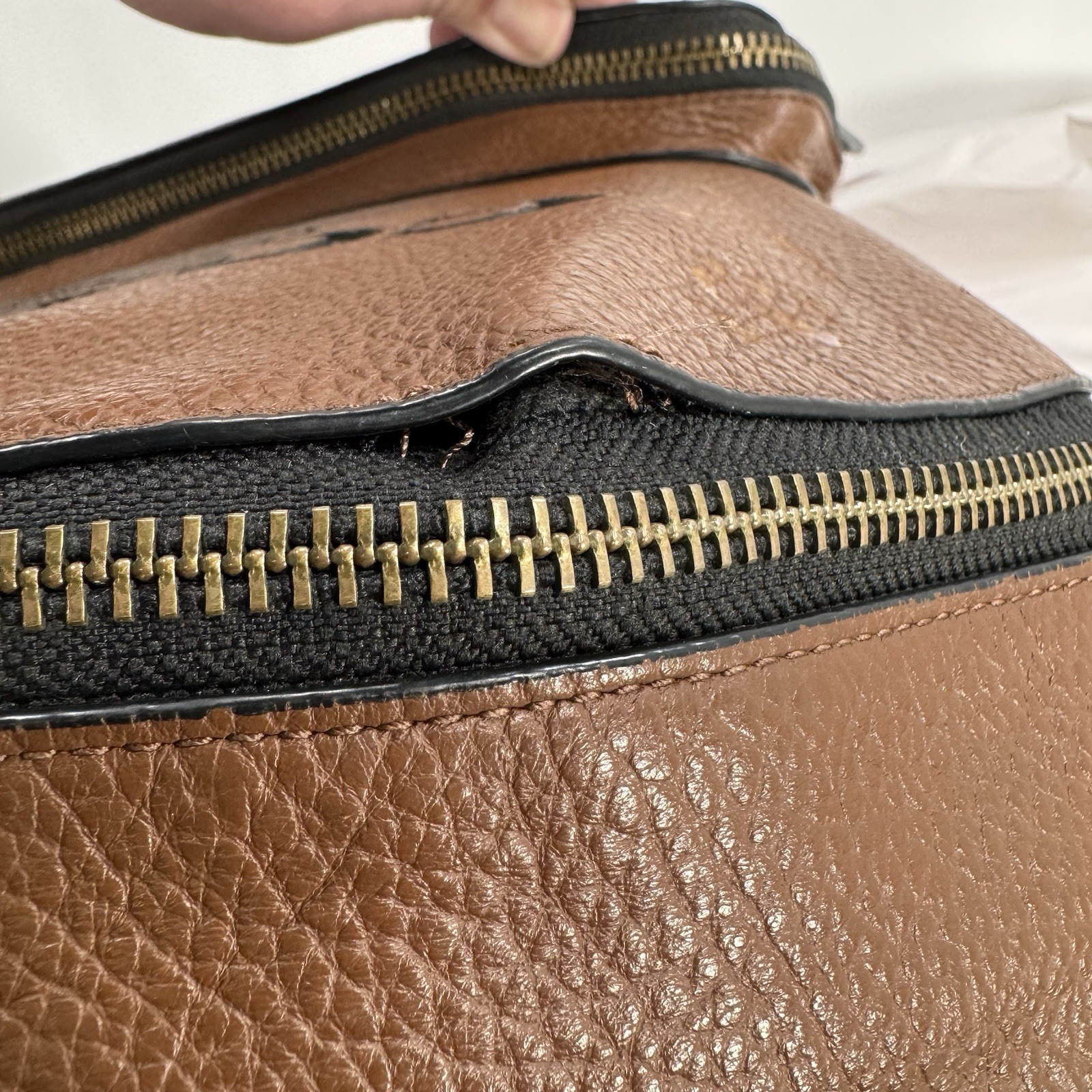 Coach West Brown Pebbled Leather Laptop Backpack F37802 – See Details