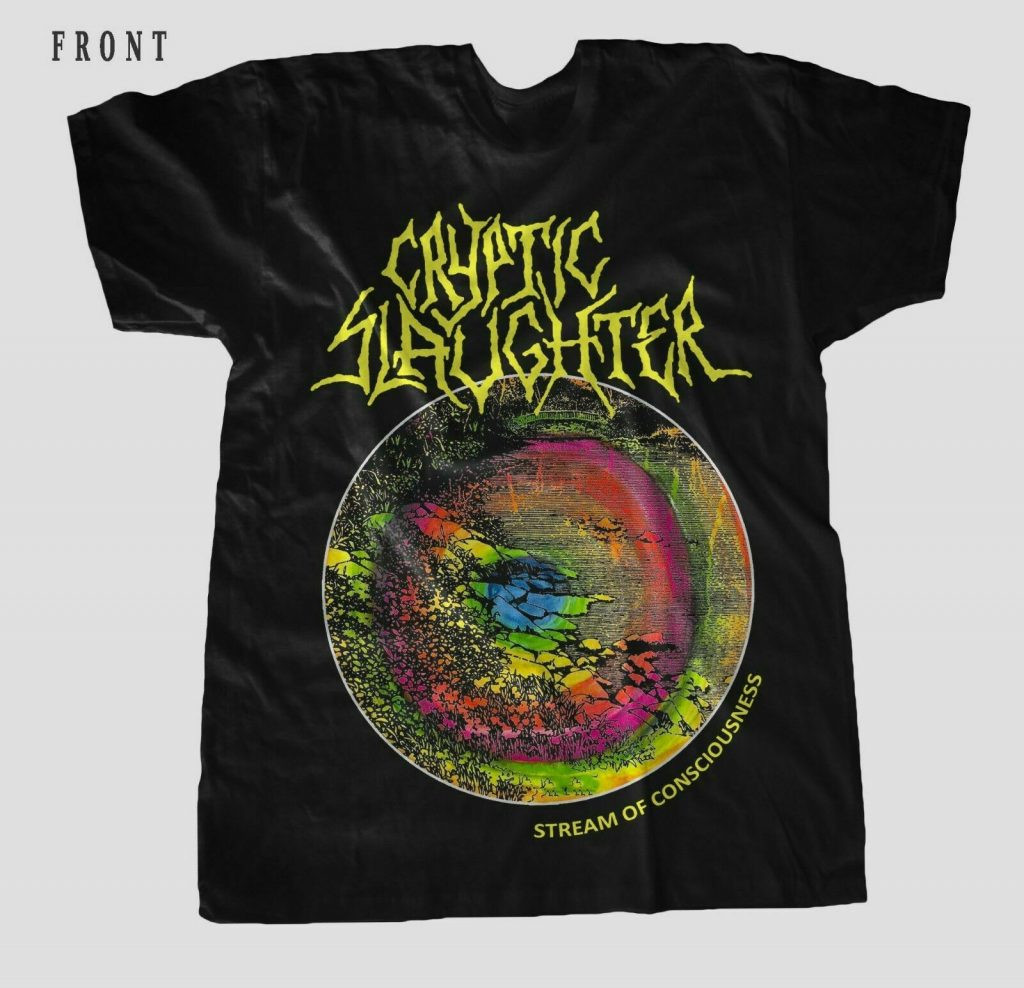 CRYPTIC SLAUGHTER Stream Of Consciousness T Shirt Full Size S-5XL