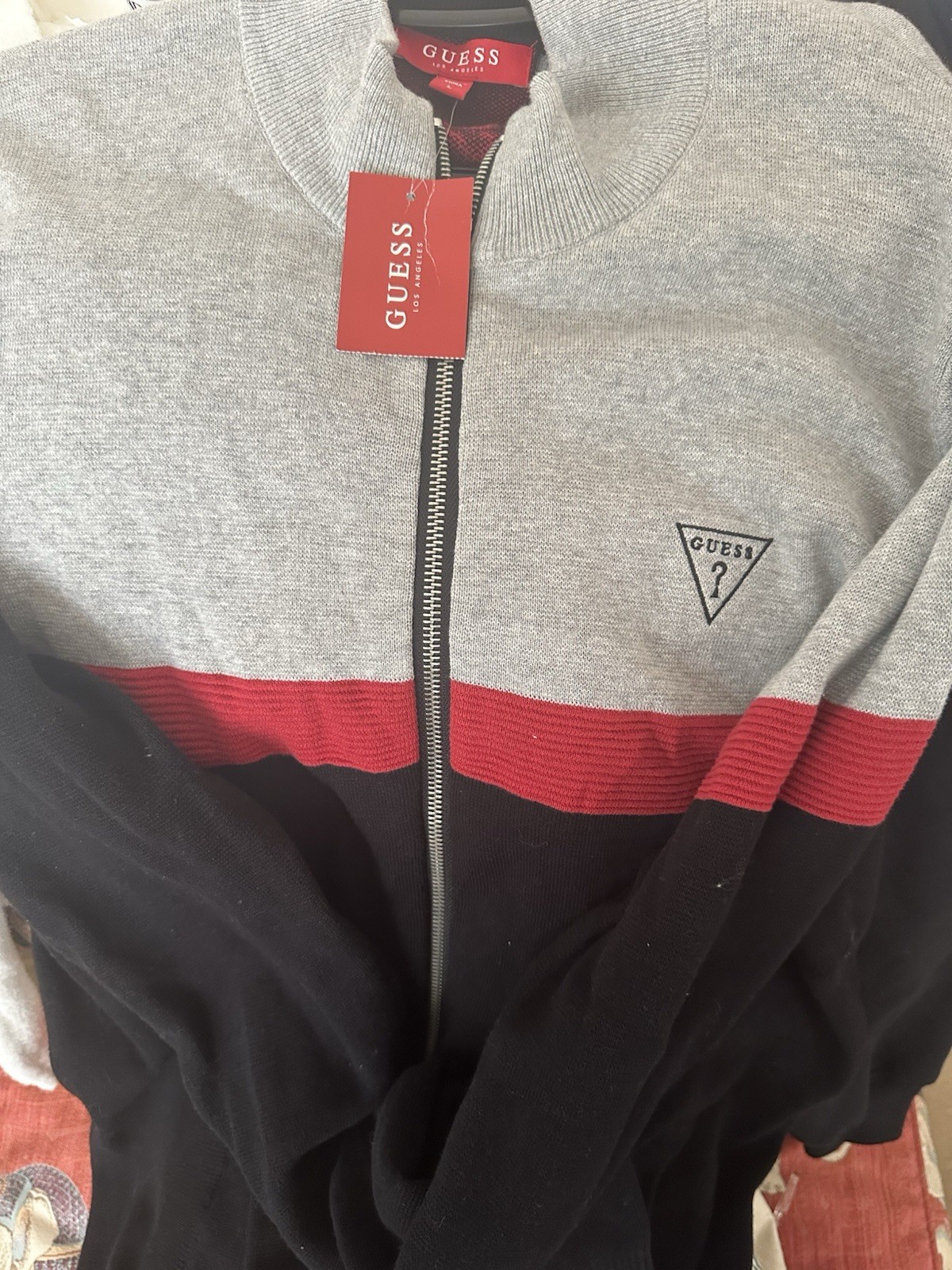 Elevate Your Style With The Guess Mens Jacket This Jacket Offer Comfort &fashion