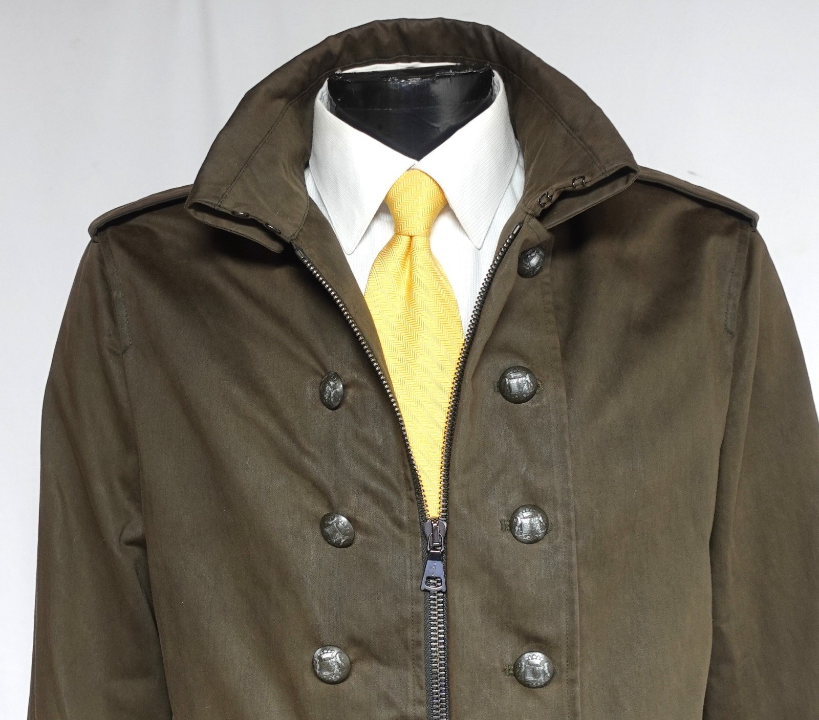 John Varvatos Double-Breasted Military Jacket IT 52 US 42