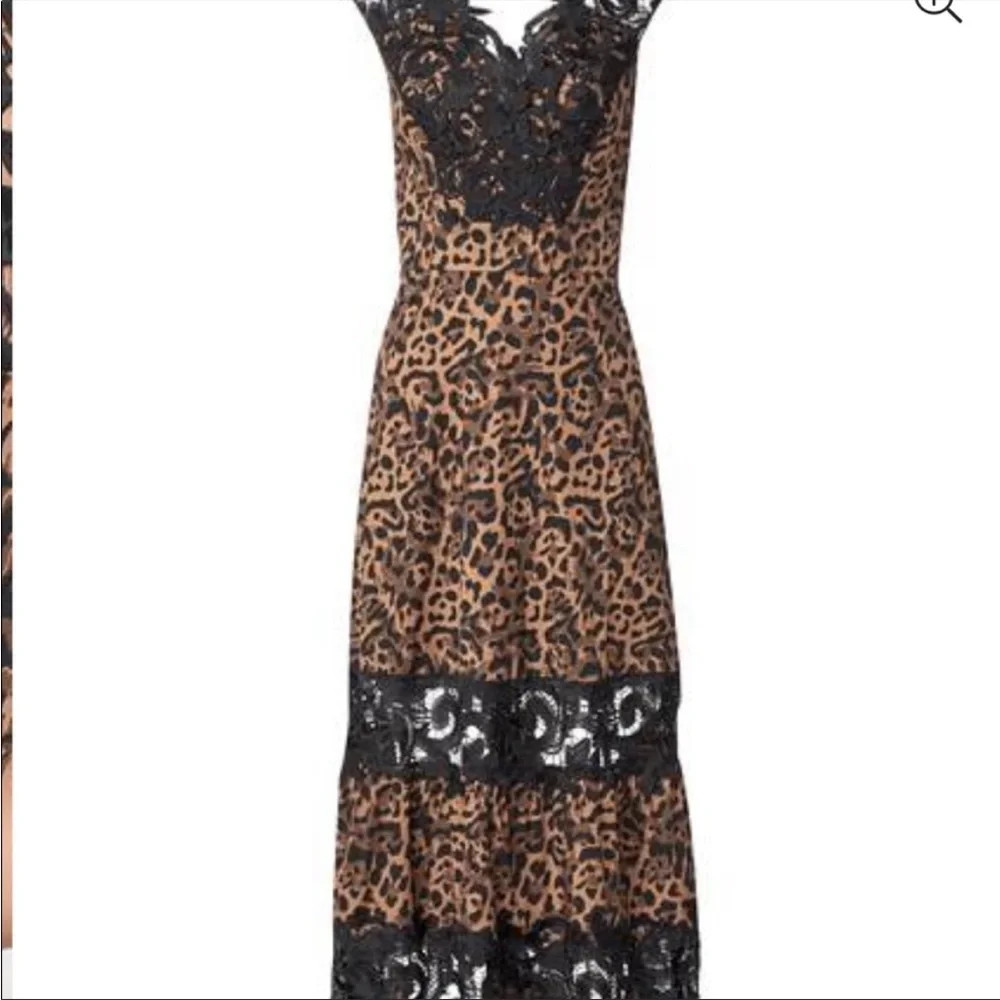 Luxury Leopard Lace Dress size 18