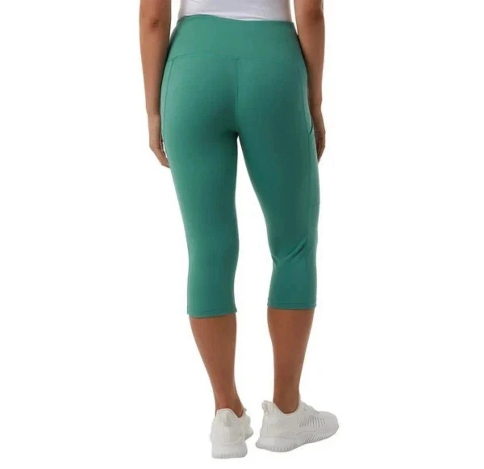 32 Degrees Women’s Cropped Legging, Green, Size M