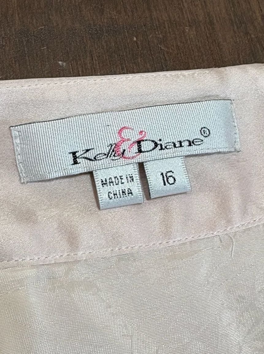 90’s Kelly & Diane Floral 100% Silk Skirt Size 16 Vintage
