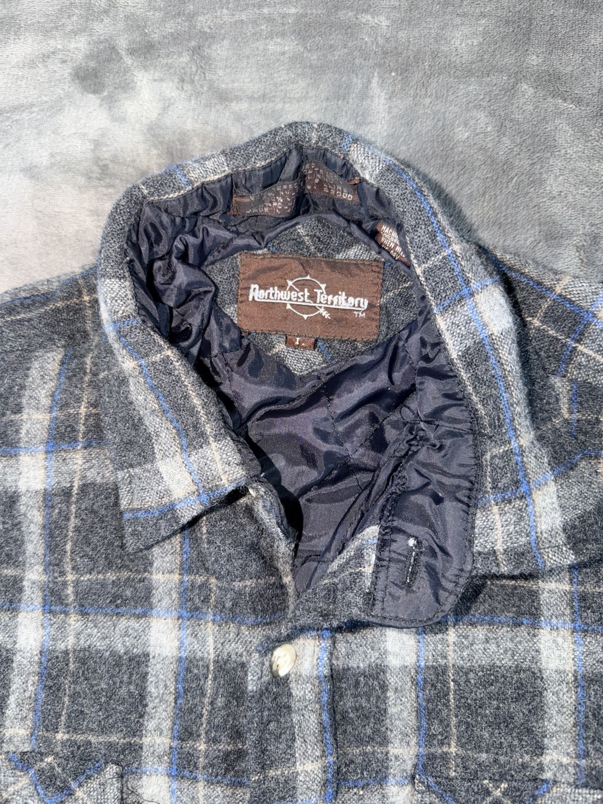 Vintage Men’s Roth West Territory Men’s Size L Plaid Quilted Flannel Insulated