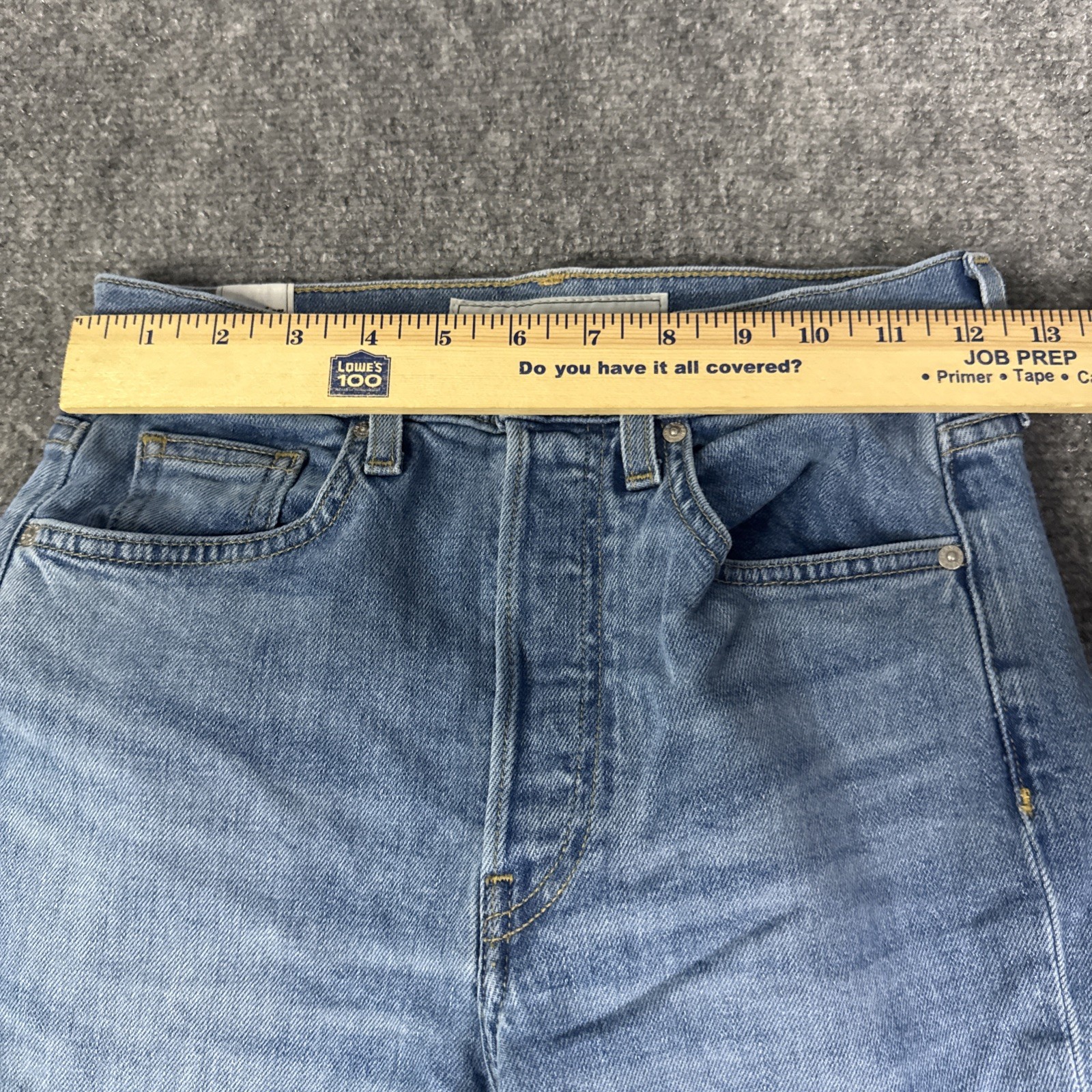 Frank & Eileen Monaghan Jeans Womens 24 Blue Straight Leg Button Fly Denim