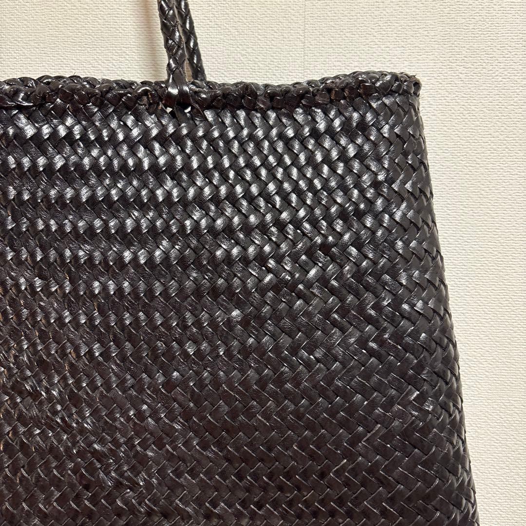Dragon Diffusion leather mesh tote black shoulder bag