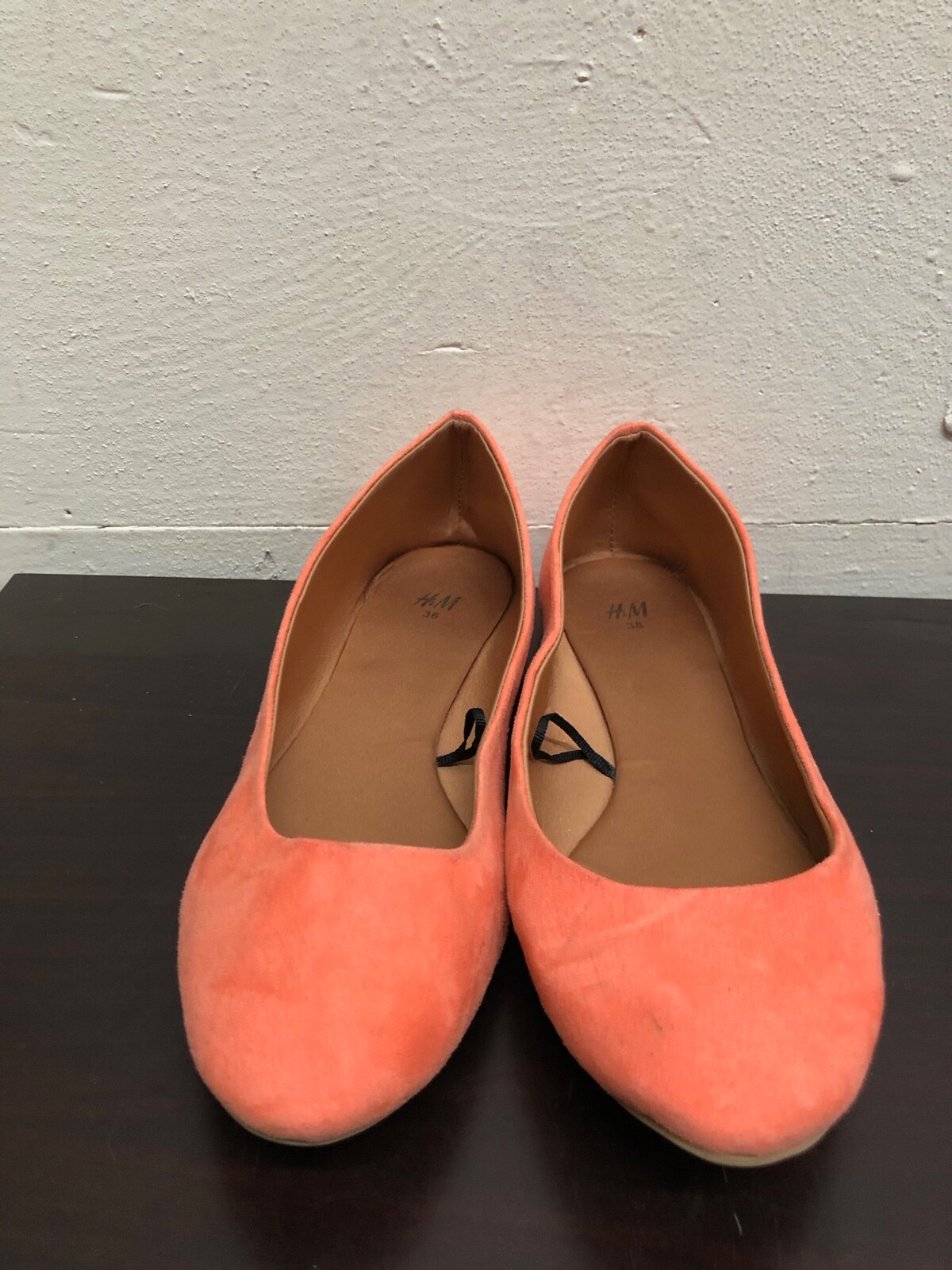 H&M Women man made materials Flats shoes -Peach color- size US 7 – EUR 38