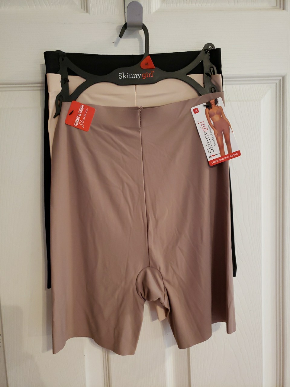 Skinnygirl Shaping Shorts Shaper Laser Tummy Thigh Slimmer 3 Pair 7131 Medium