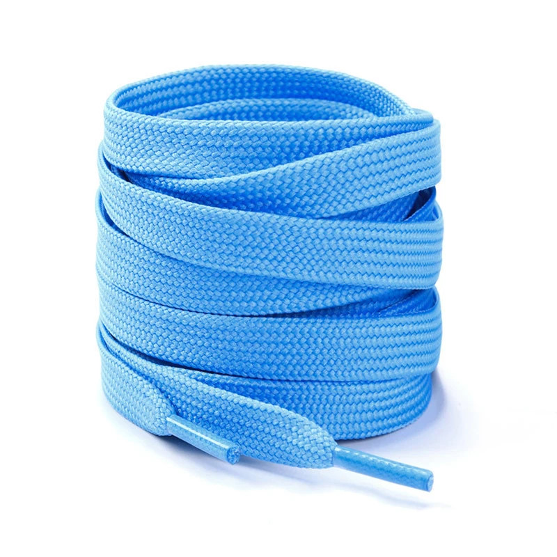 1Pair/3Pair Solid Color Flat Replacement Shoelaces 0.8CM Double Layered Laces fo
