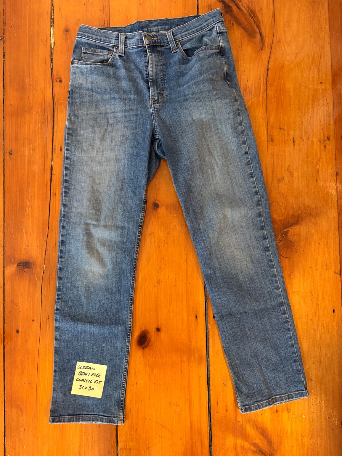 ll bean jeans 31×30; various cuts and styles (see tags); all shades of blue