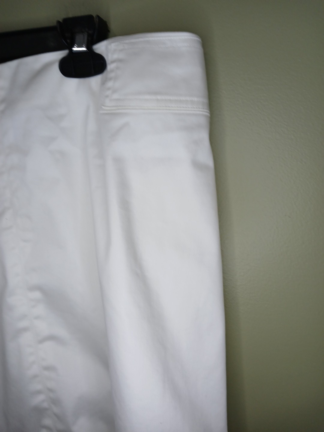 The Limited Stretch Size 14 White Cotton Skirt Straight Zipper Closure Classic