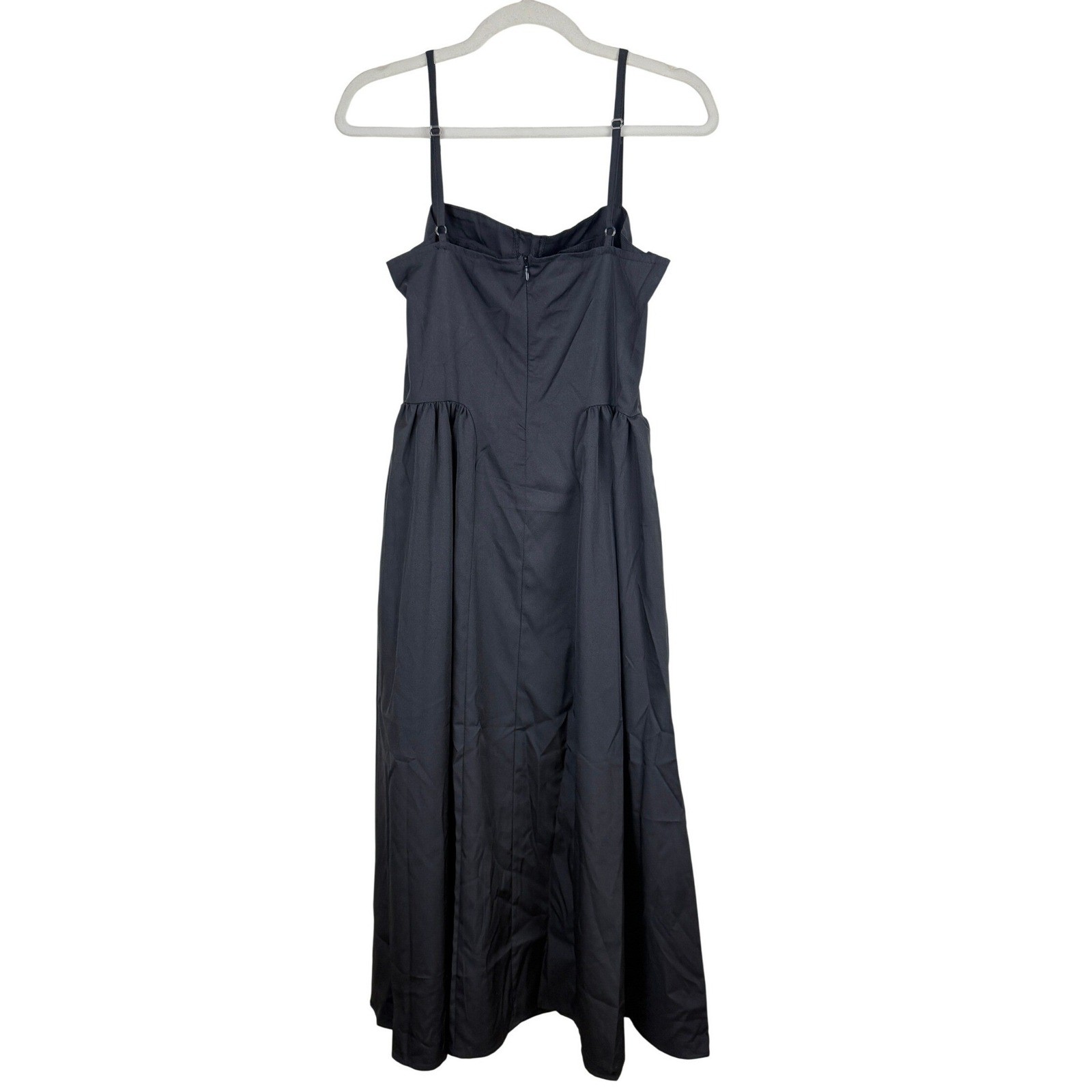 Basque Waist Midi Dress Size S Black Corset Bustier Dark Romantic Whimsigoth LBD