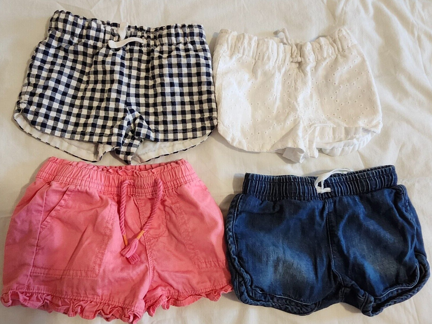 Lot of 15 pieces girls baby clothes size 6-12 months-pre-owned-Spring/Summer