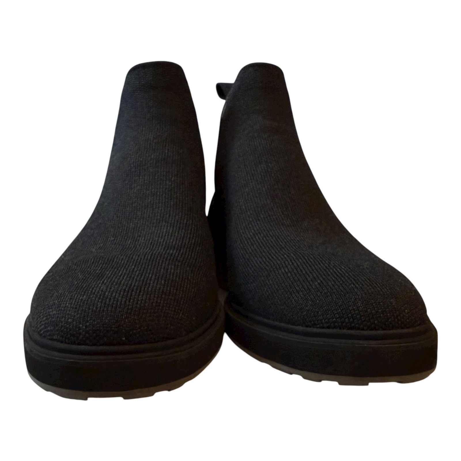 Rothys Merino Wool Chelsea Boots Black Gray Mens 13