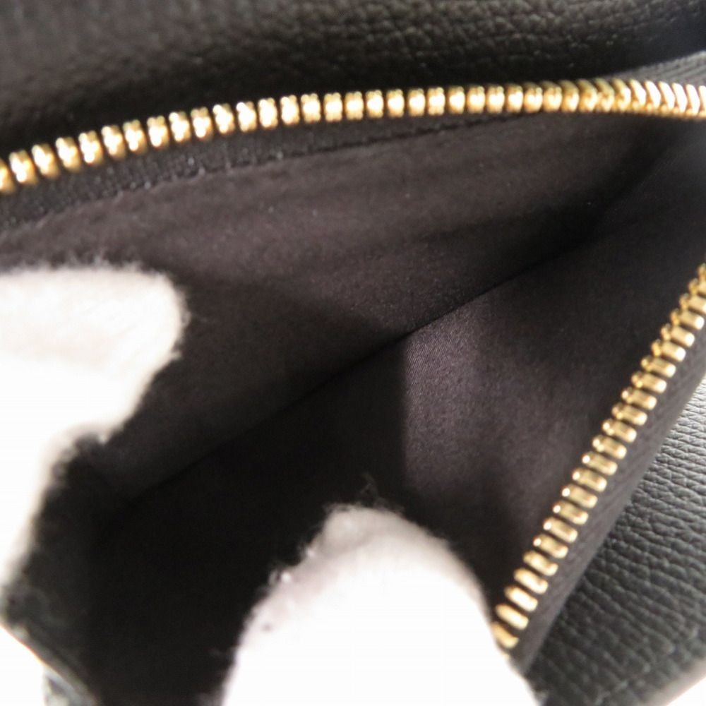 Excellent Condition POLENE Numero Sept Crossbody Wallet Leather Black Shoulder W