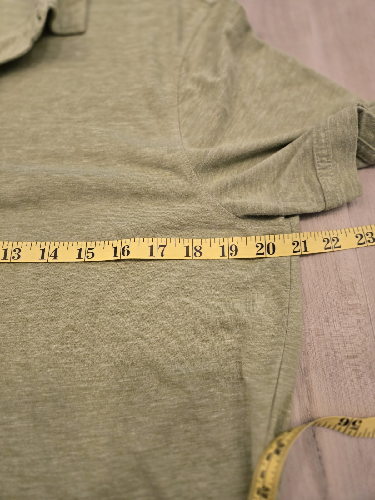 Banana Republic Vintage Wash Men’s Polo Light Olive Green Size M Pre-owned