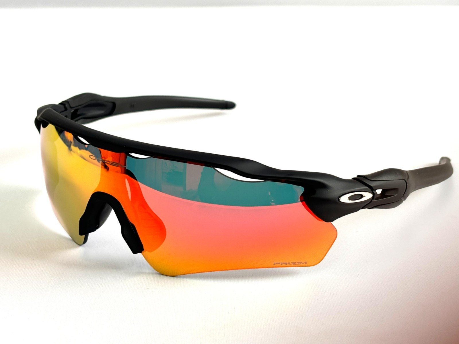 Oakley Radar EV Patn Sunglasses Black Frame Orange Prizm Lenses OO9208