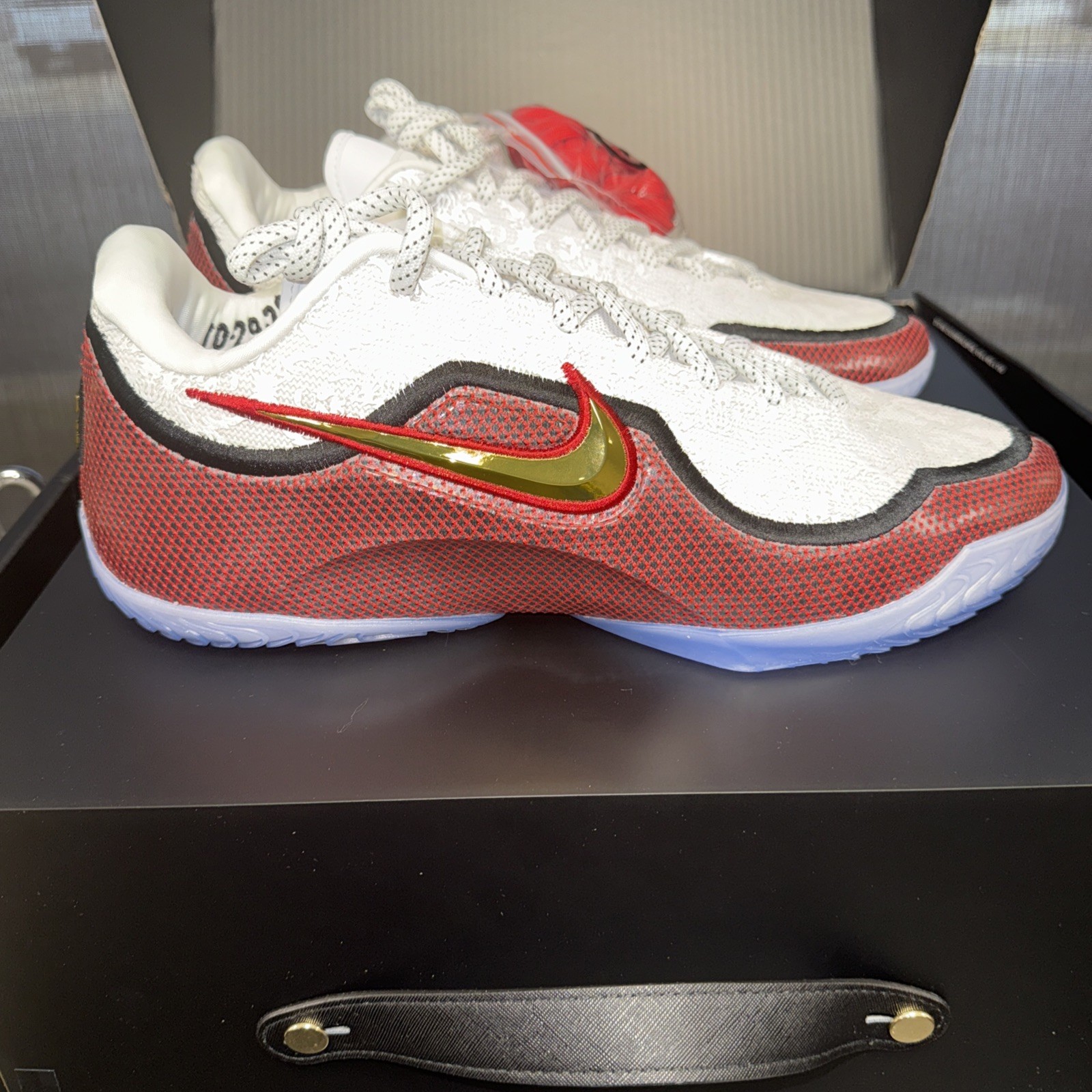 Size 14 – Nike LeBron 23 Grand Opening White Red Gold Black HJ5629-100