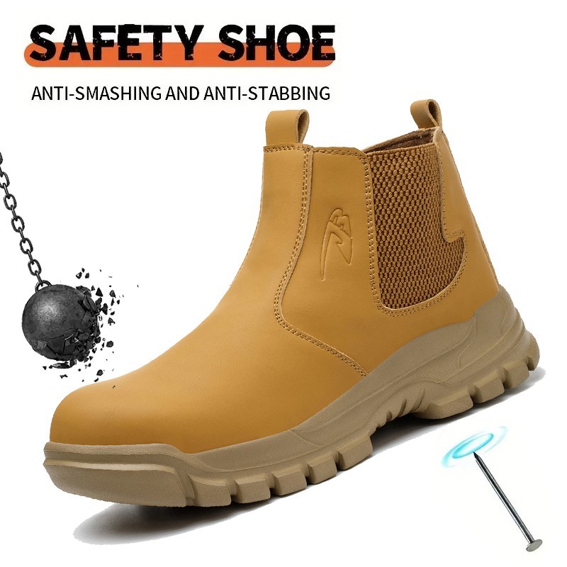 Indestructible Mens Work Boots Steel Toe Safety Shoes Waterproof Non Slip Boots