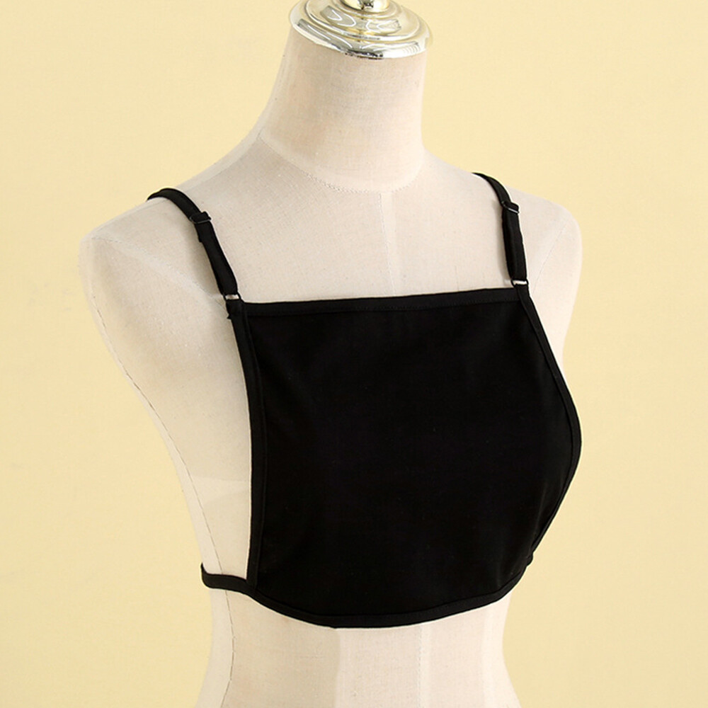 Mock Camisole Wrapped Chest Modesty Panel Vest Cleavage Cover Camisole Thin ~