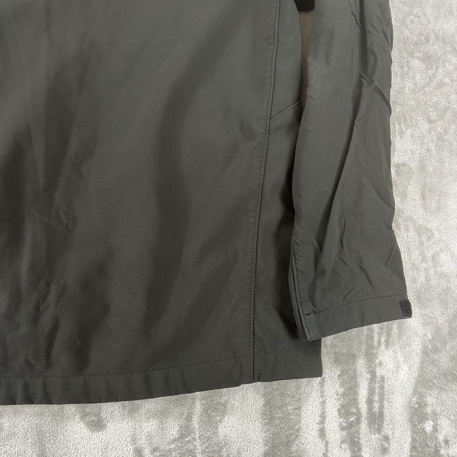 The North Face TNF Apex Jacket Mens Large Black Softshell Full Zip Fleece Lined