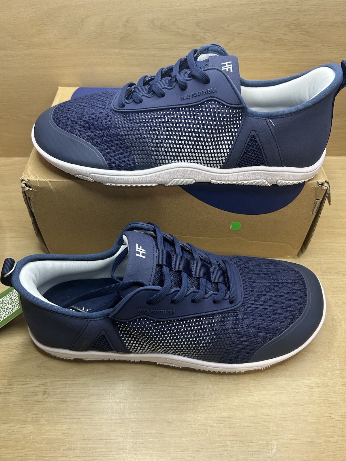 NWT Hike Footwear HF Stride Navy Barefoot Sneaker Unisex EU42 W11-11.5 M9-9.5