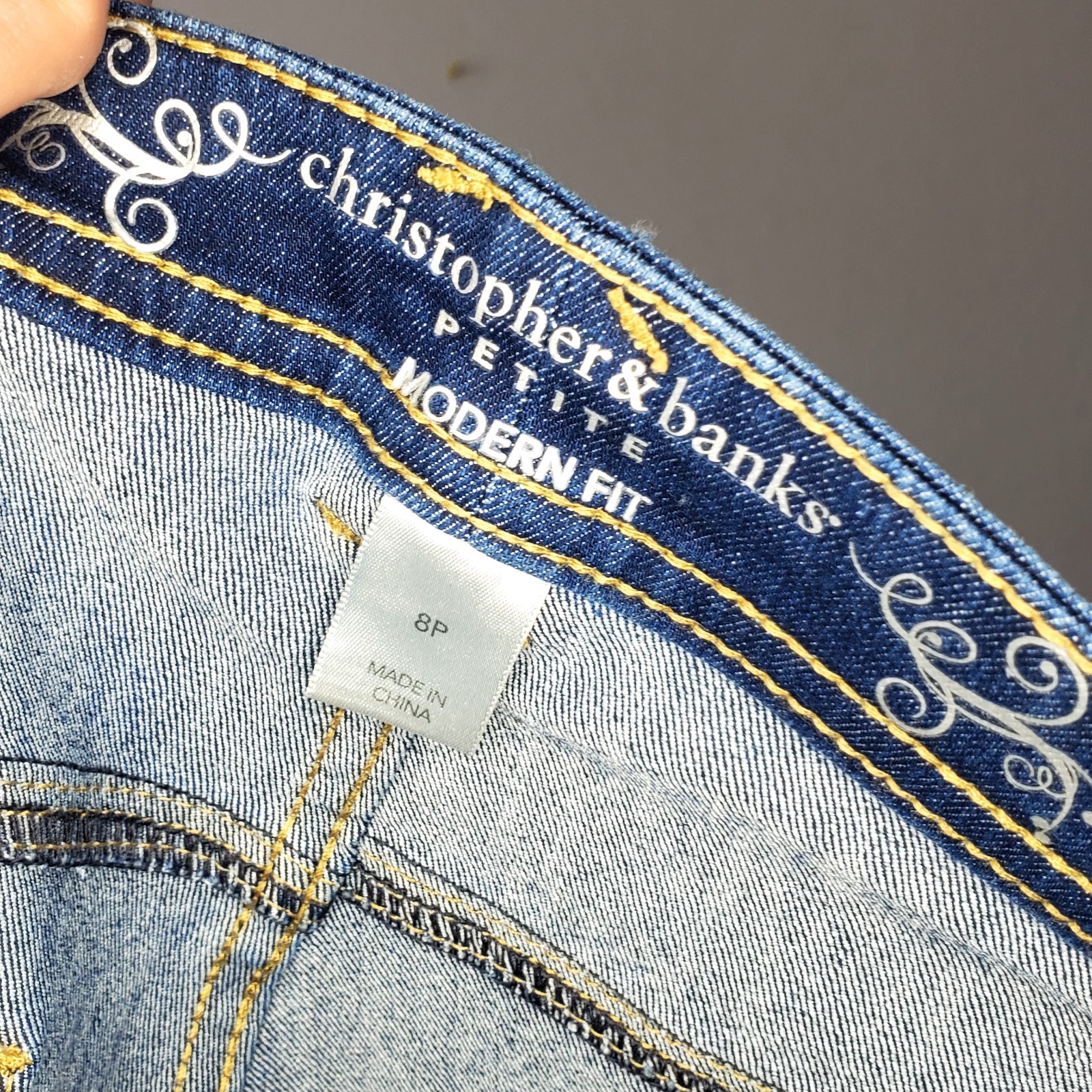 NWOT Christopher And Banks Petite Modern Fit Denim Jean Shorts Size: 8 Petite