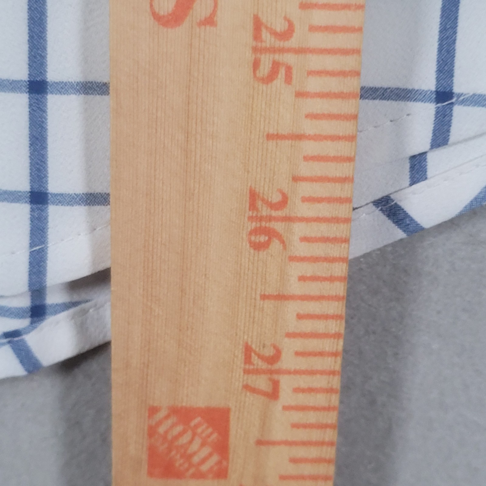 NWOT Mizzen Main Leeward Performance Shirt Men S White Plaid Trim Fit No Tuck