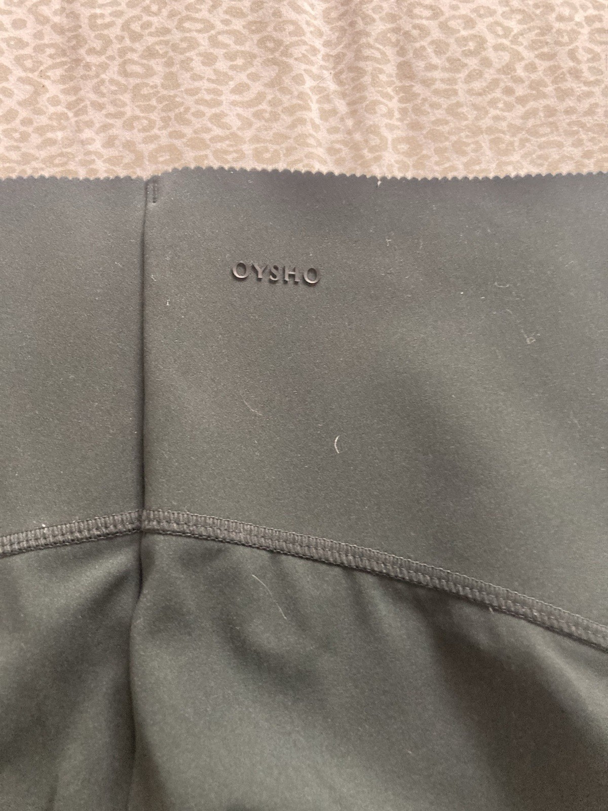 Oysho Bra High Waist Leggings Size M Gym Workout Forest Green Sun Protection