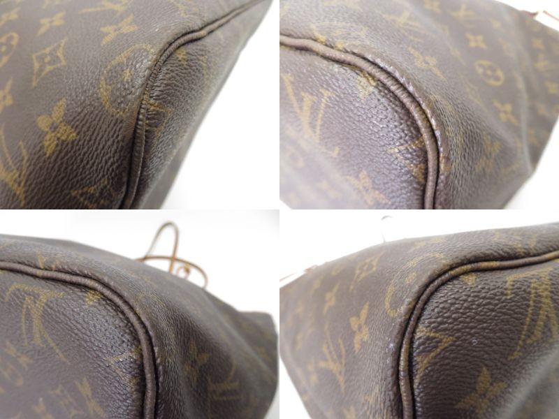 Authentic Louis Vuitton Monogram Neverfull GM Tote Bag Handbag F#53203